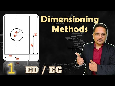 System of dimensioning Dimensioning methods in Engineering Drawing SystemOfDimensioning