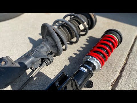 Part 1 GTO suspension upgrade!!! Pedders extreme coilover