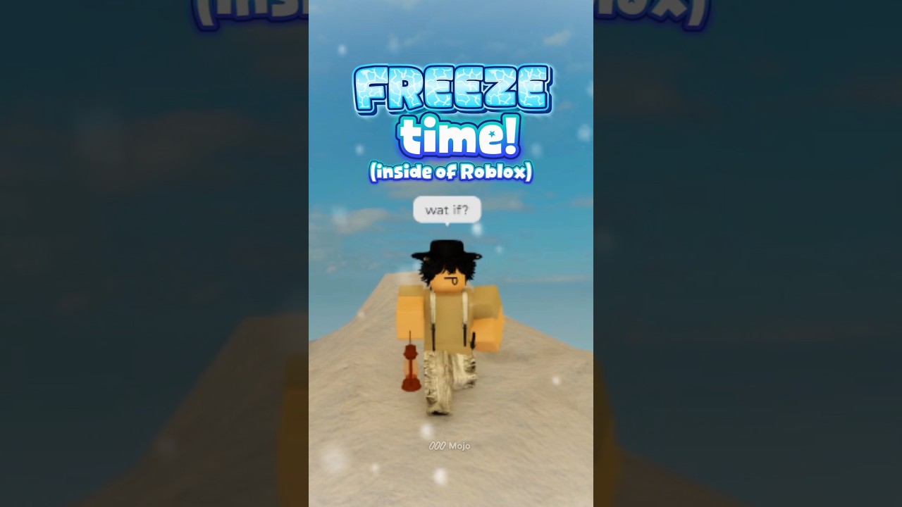 What if you could FREEZE TIME inside of Roblox...