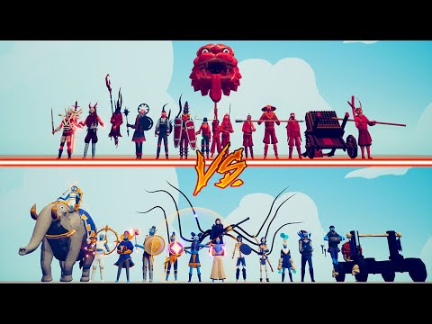 EVIL + DYNASTY TEAM vs GOOD + SPOOKY TEAM - Totally Accurate Battle Simulator | TABS