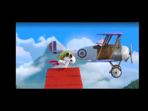 The peanuts movie red baron attack's