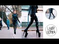 PERFECT WALK IN PLEASER OVERKNEE BOOTS BEYOND 3028 AND LEATHER CATSUIT