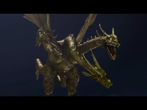 [PS4] Godzilla ゴジラ : The Game - King Ghidorah vs Godzilla  (60fps 1080p)