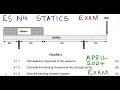 Engineering Science N4 Statics Beams April 2024 Exam Mathszoneafricanmotives