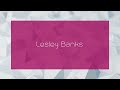 Lesley Banks Appearance