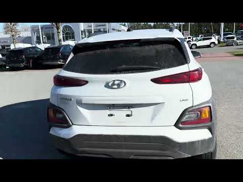 2021 Hyundai Kona 2.0L Luxury AWD in White for sale at Abbotsford Hyundai in Abbotsford, BC