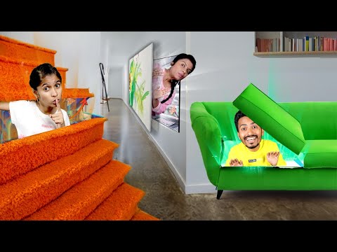 We Built Secret Room In Three Color | You’d Never Find
