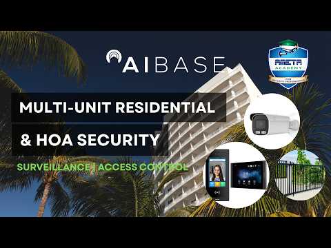Multi-tenant Residential & HOA Video Surveillance + AIBASE LPR Gate Control Solution 