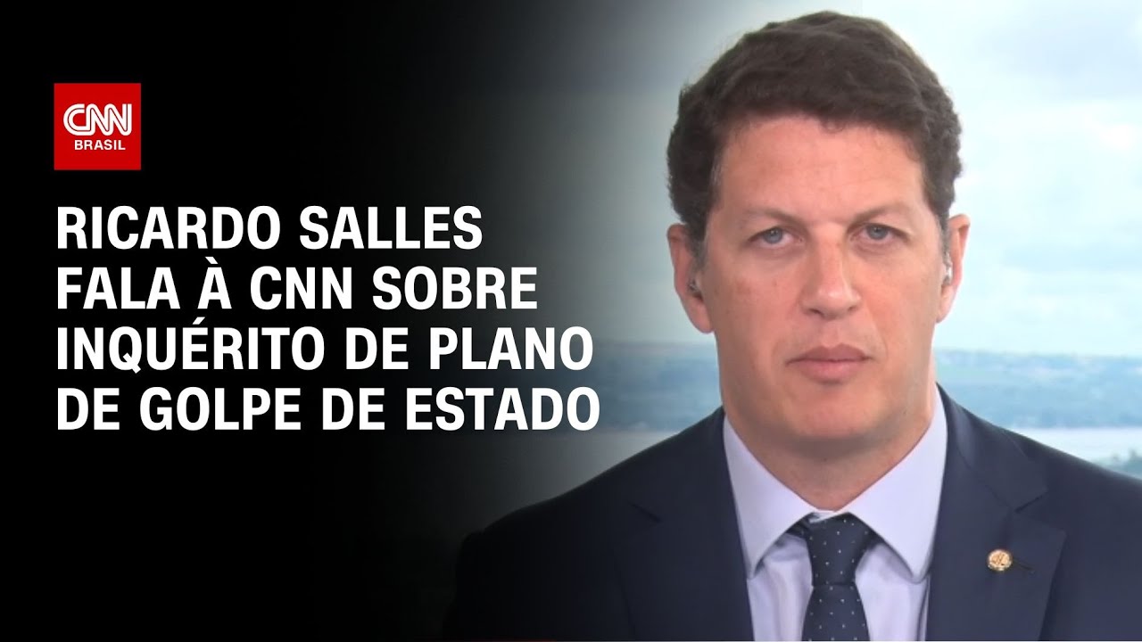 Ricardo Salles fala à CNN sobre inquérito de plano de golpe de Estado | LIVE CNN