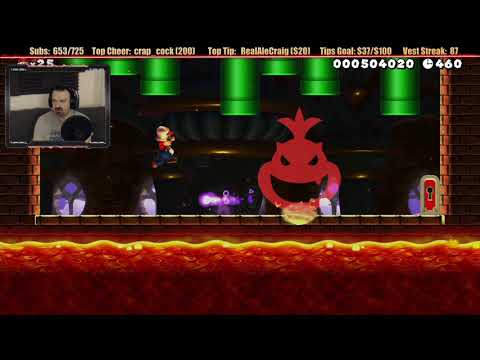 Return to Super Mario Maker 2 (2020) pt5 - INSANE Koopa Kids Gauntlet, and then... MIC DEATH