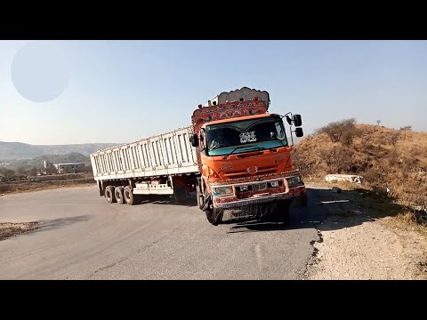 Very Difficult U-TURN By Long Vehicle| Truck Driving Skills | Truck On the Road | Heavy loaded Wheel