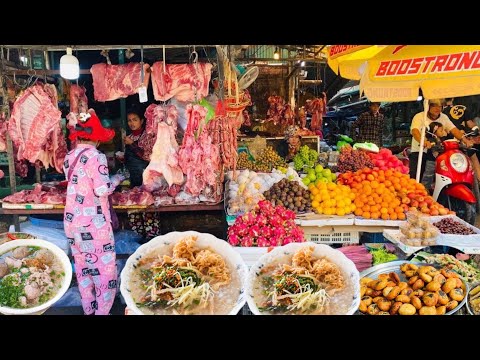 Early Morning Breakfast and Fresh Food Tour-Routine Food & Lifestyle @Countryside & Phnom Penh City