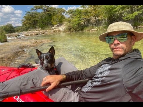 Kayak camping on the Frio River