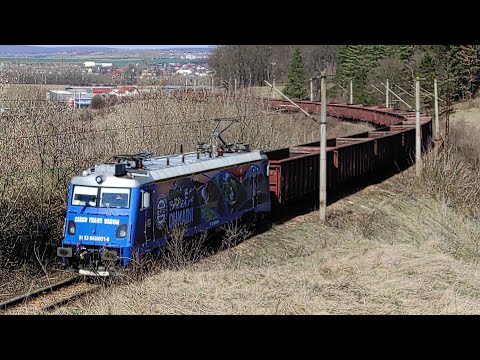 Tren de marfa CTV trece prin zona Scheia cu LEMA 480-051-8 - 09.04.2021