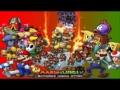 TAP (DS) Mario & Luigi 3 - Bowser's Inside Story (100% & No Damage) [Hard Mode with Impossible Mode]