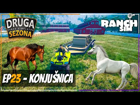 IZGRADIO KONJUŠNICU! KONJI STIŽU NA RANČ! *Ranch Simulator*