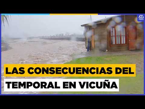 Quebrada arrasó carretera y colapsó puente en Vicuña | MegaTiempo