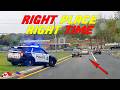 WRONG-WAY IDIOTS MEET CONVENIENT COP