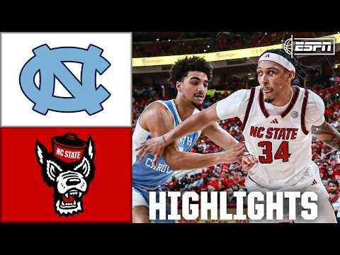 North Carolina Tar Heels vs. NC State Wolfpack | Full Game Highlights | ESPN College Basketball