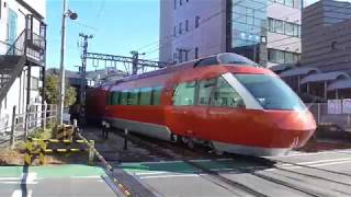 新松田駅にて　新型ロマンスカーGSEにも遭遇！