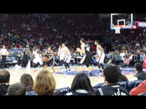 Boban Marjanovic toys with Jahlil Okafor