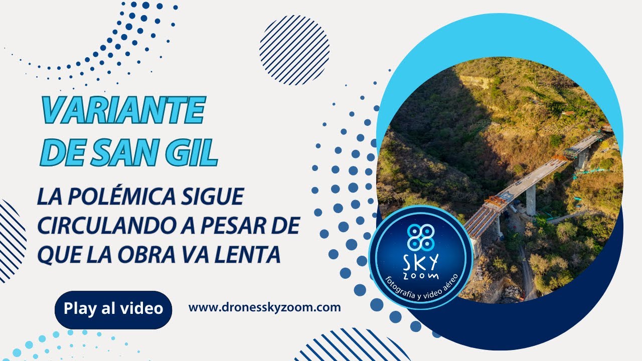 Video de seguimiento de obras con drones - Variante de San Gil