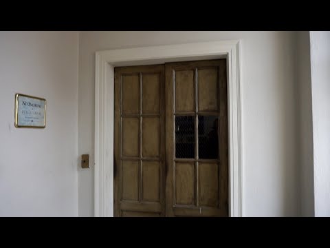 Antique 1920s OTIS manually controlled traction elevator @ Batavian Building, La Crosse, WI