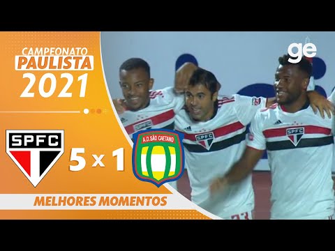 Vídeo / Gols : São Paulo 5 x 1 São Caetano - Paulistão 2021!
