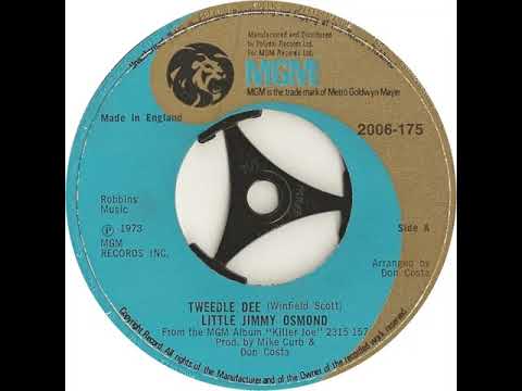 UK New Entry 1973 (62) Little Jimmy Osmond - Tweedle Dee