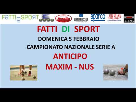 Bocce : Anticipo Campionato Nazionale Serie A 2023