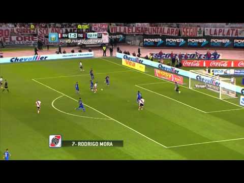 Gol de Mora. River 2 Tigre 0. Fecha 6.Torneo Primera División 2014.Fútbol Para Todos