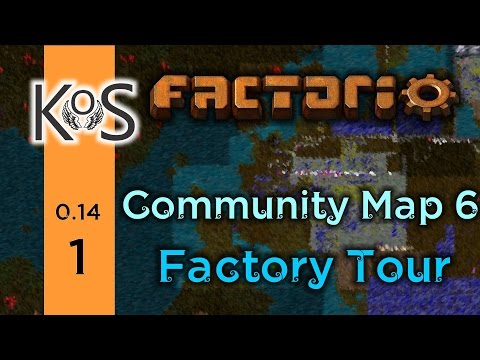 Factorio Community Map 6, Ep 1: Factory Tour: Vanilla + Nucular Mod (sic) | Co-op Multiplayer 0.14