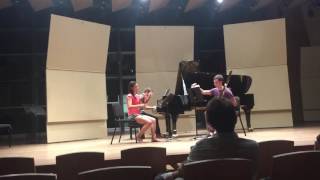 "Three Miniatures" by Tim Jansa: violin, bassoon, piano