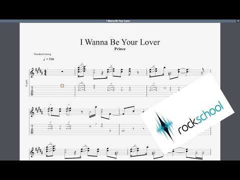 I wanna Be Your Lover Rockschool Grade 6 Guitar