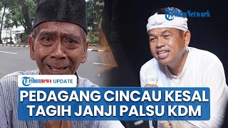 Menahan Tangis, Pedagang Cincau Bogor Tagih Janji KDM bakal Diangkat Jadi Penerjemah Bahasa