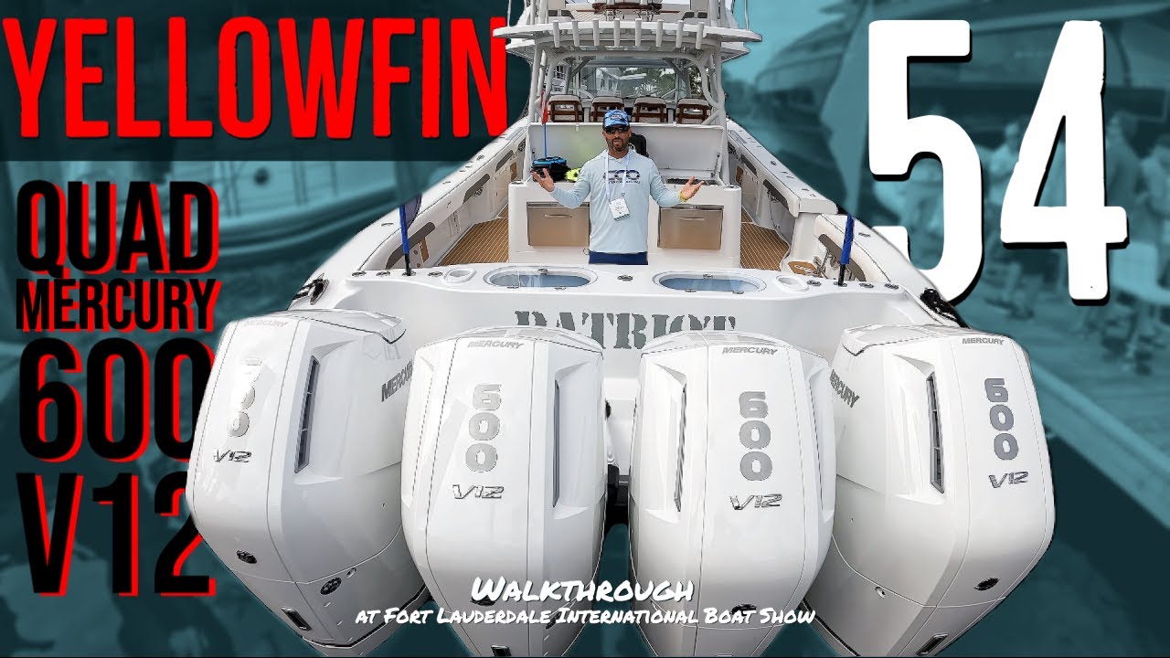Yellowfin 54 Powered by Quad Mercury V12