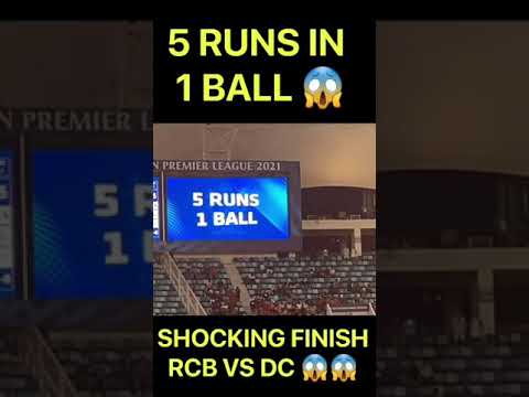 5 Runs 1 ball😳Shocking finish RCB VS DC😳😳🔥what a shot by Srikar Bharat🔥🔥