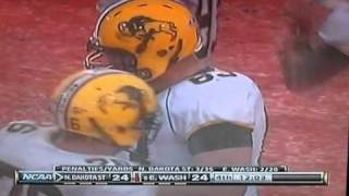 North Dakota State vs Eastern Washington- Blown Personal Foul Call- EWU #10 Zach Johnson Cheap shot