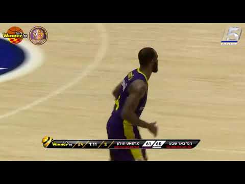 Chris Johnson 3-pointers in Hapoel Be'er Sheva vs. Hapoel Holon