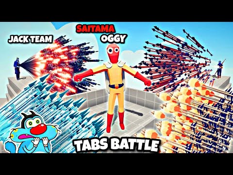 SAITAMA OGGY VS JACK EVERY ARMY! - Totally Accurate Battle Simulator TABS