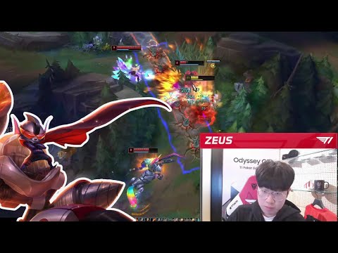 T1 Zeus's Rumble insane 1vs3