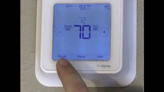 Honeywell T6   Change Mode to Heat or Cool