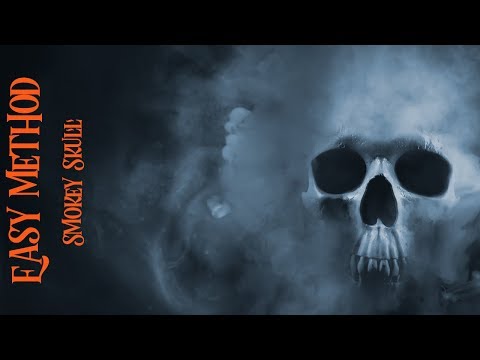 Easy method Smokey Skull Painting in Acrylic paint on Canvas | TheArtSherpa