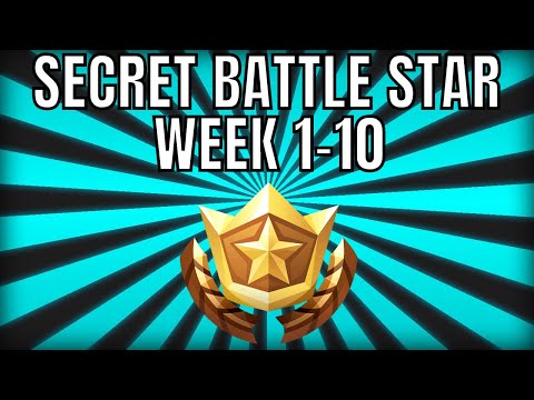 ALL Fortnite season 6 Hidden Battle Star Locations week 1 to 10 - Season 6