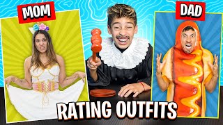 Our Son Rates Our CRINGE HALLOWEEN OUTFITS!! (Hilarious) 😂