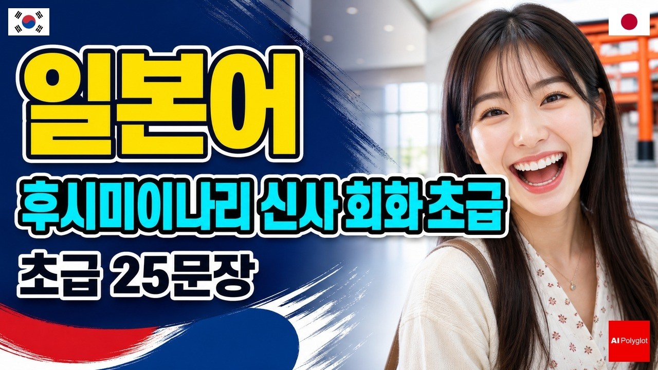 일본어 후시미이나리 신사 회화 초급 | 25문장 | 왕초보 일본어 여행 회화