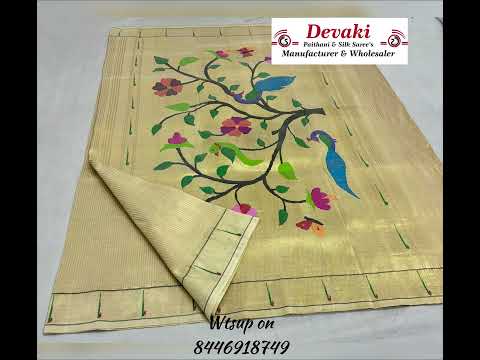 Devaki’s .. Pure Silk Handloom Lining Single Muniya Paithani 🌹💃🏻