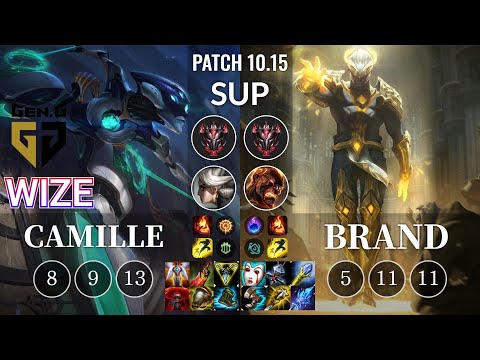 GEN Wize Camille vs Brand Sup - KR Patch 10.15