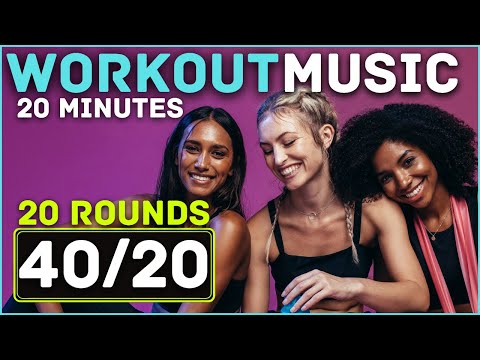 HIIT Workout Timer With Music 💪 40/20 HIIT Timer 👉 20 Minutes Tabata