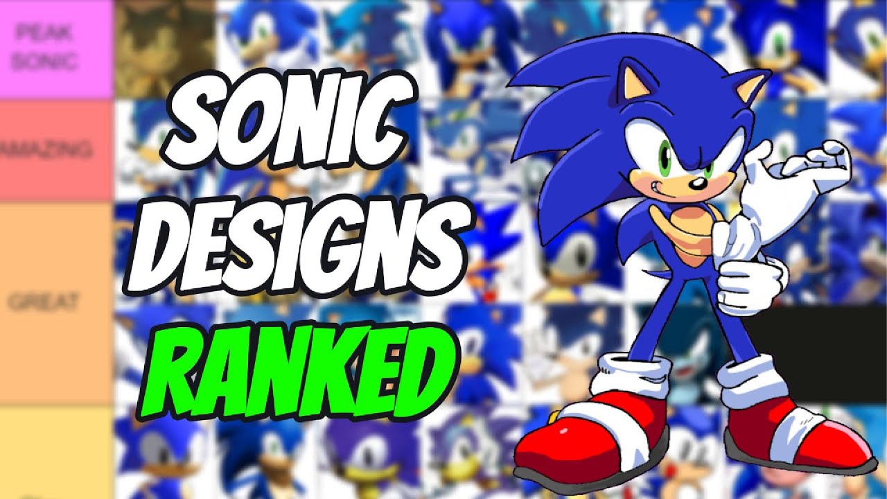 Ranking Every Sonic The Hedgehog Design!